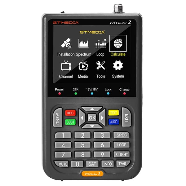 Satellite Finder, Bred Frekvensområde, Avanceret Signal Demodulation,V8 Finder 2