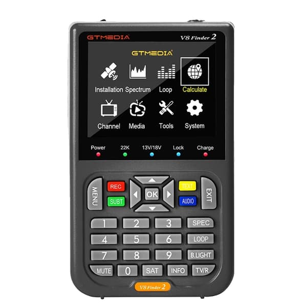 Satellite Finder, Bred Frekvensområde, Avanceret Signal Demodulation,V8 Finder 2