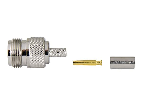 Televes Kontakt N-0, crimp, hona av N-typ 50 ohm för LMR/MLL-200
