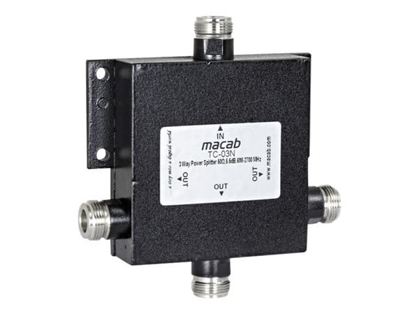 Televes Splitter TC-03N, 3-vägs 50 ohm, 5,5 dB, 698-2700 MHz