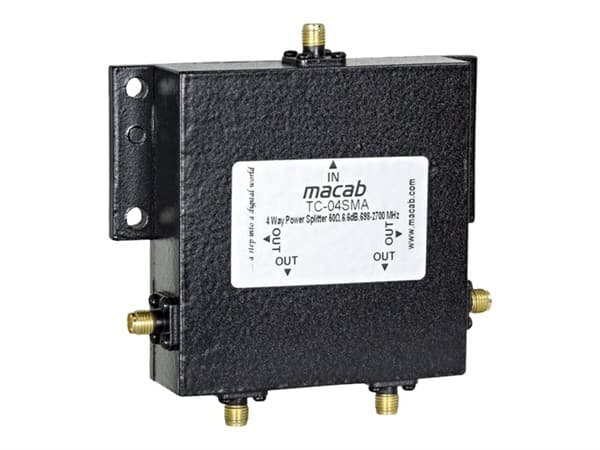 Televes Splitter TC-04SMA, 4-vägs 50 ohm, 6,6 dB, 698-2700 MHz