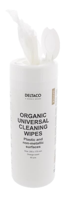 DELTACO Office Organic Universal rengjøringskluter, 200x175 mm, 1 pakke