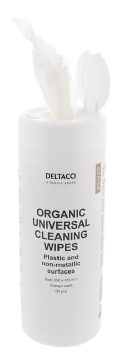 DELTACO Office Organiska Universal Rengöringsdukar, 200x175mm, 1 förpa