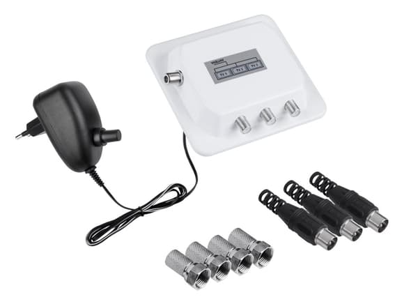 DVB-T2 og analog signal splitter x 3 TV