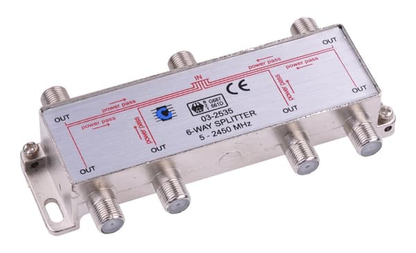 Splitter 6-vejs 5-2450MHz