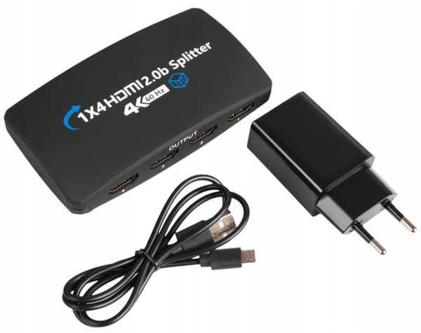 HDMI 2.0 SPLITTER 1x4 UHD 4K SPLITTER HDCP 2.2