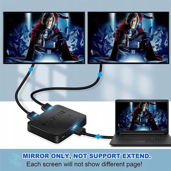 HDMI 2.0 SPLITTER 1x2 ULTRAHD SPLITTER HDCP 2.2