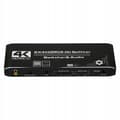 Miniatyrbild 4 av 11: HDMI 2.0 SPLITTER 2x4 SWITCH HDCP 2.2