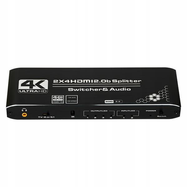 HDMI 2.0 SPLITTER 2x4 SWITCH HDCP 2.2