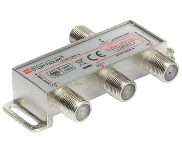 Antennesplitter, TV-splitter (1x3)
