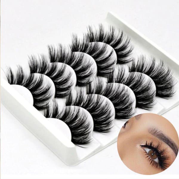 Irtoripset 5 para - 3D faux mink (G-46)