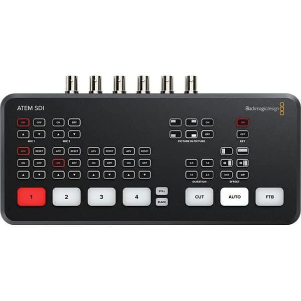 Blackmagic Design ATEM SDI - Kompakt HD Video Switcher med 4 SDI-ingångar Svart
