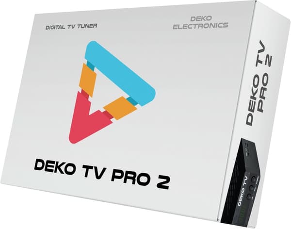 Tuner Dekoder DVBT2 DekoTV PRO2 Terrestrisk fjernsyn DVB-T2 HEVC H.265 DEKO