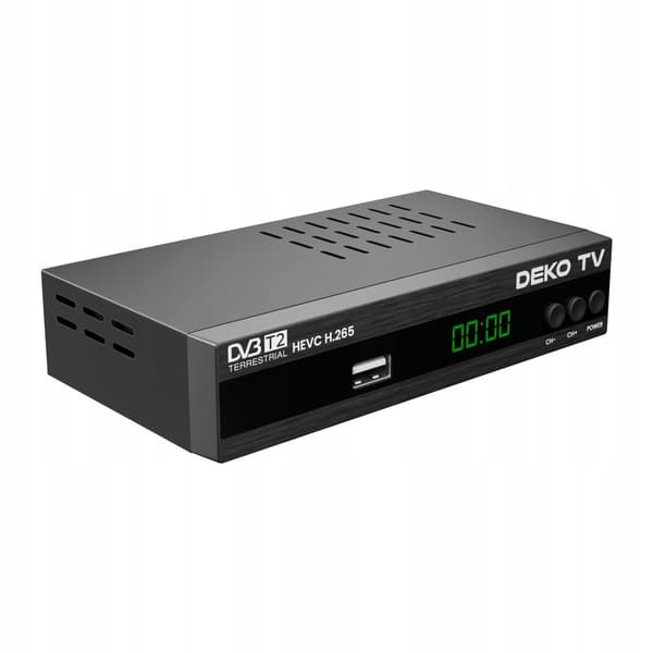 Tuner Dekoder DVBT2 DekoTV PRO2 Terrestrisk fjernsyn DVB-T2 HEVC H.265 DEKO
