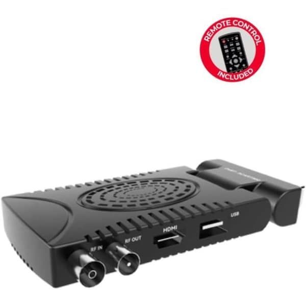TNT HD T2-mottagare - DOKI - DVT-SCART500 - USB-inspelning - Kompatibel med AVI/MKV/MP3 - Svart