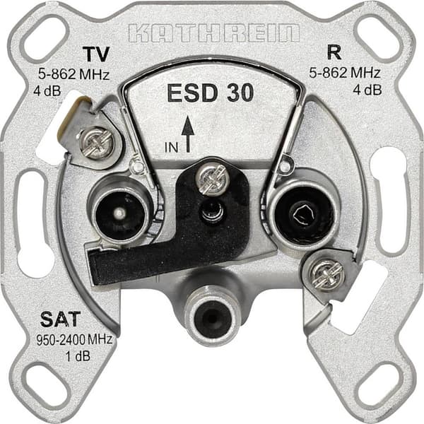 Kathrein ESD 30 Antenndosa SAT, TV, FM Infälld