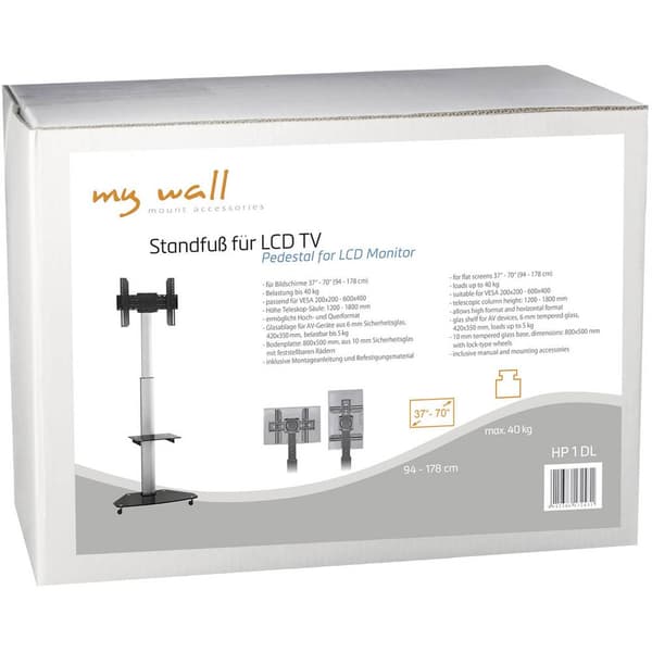 My Wall HP 1 DL TV-golvstativ 94,0 cm (37) - 177,8 cm (70) Vridbar