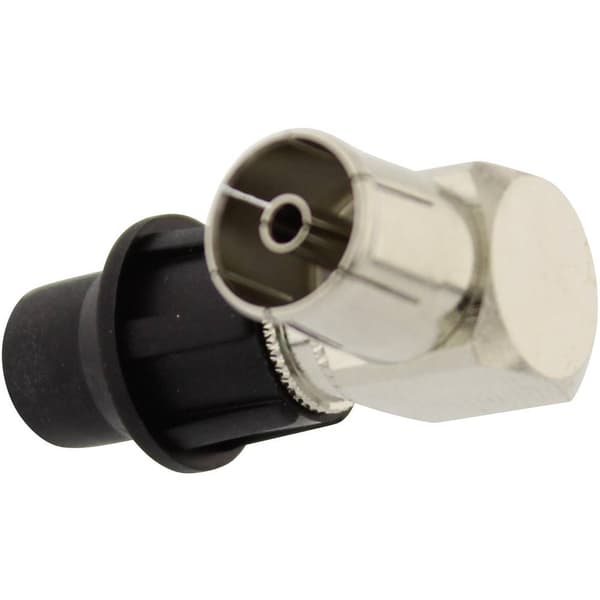 Telecom Security KIF 90° Koax-vinkelkoppling Anslutningar: Koaxialkontakt IEC Kabeldiameter: 7 mm 1 st