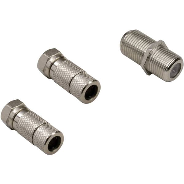 BKL Electronic 0403536 F-skarvdon-set Anslutningar: f-kontaktdon, F-anslutning, f-kontaktdon Kabeldiameter: 7.50 mm 1 s