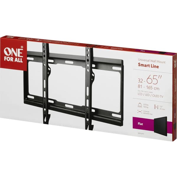 One For All WM 2411 TV-väggfäste 81,3 cm (32) - 165,1 cm (65) Fast