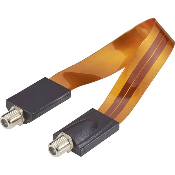 Renkforce Antenn, Parabol Anslutningskabel [1x F-anslutning - 1x F-anslutning] 30.00 cm Fönstergenomföring Koppar