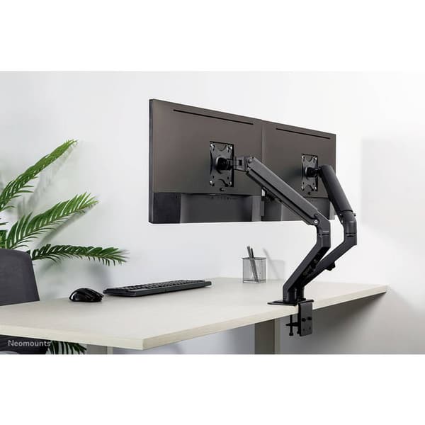 Neomounts FPMA-D650DBLACK Monitor bordsfäste 43,2 cm (17) - 68,6 cm (27) Svart Tiltbar, Svängbar, Roterbar, Justerbar