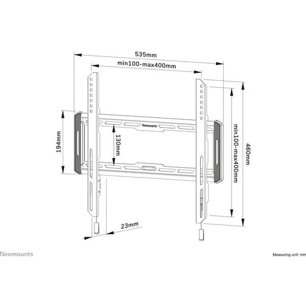 Neomounts WL30-550BL14 TV-väggfäste 81,3 cm (32) - 165,1 cm (65) Fast
