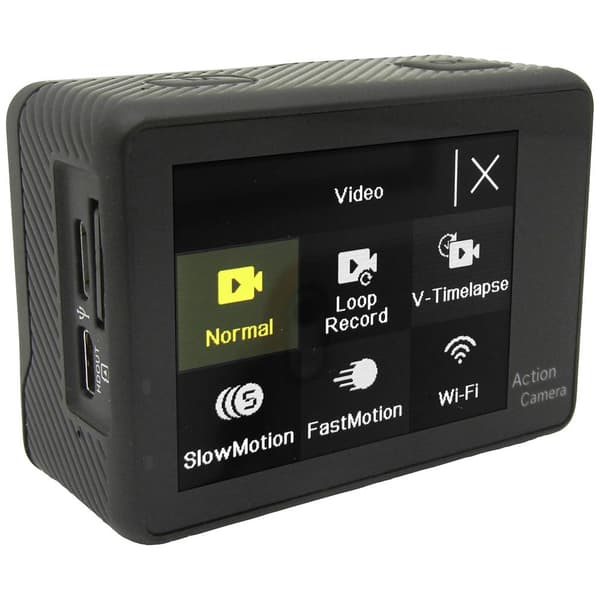 GoXtreme GoXtreme Vision Duo 4K Actionkamera 4K, Dubbel display, Stänkvattenskydd, Dammtät, vattentät, WLAN, Tidsförskj
