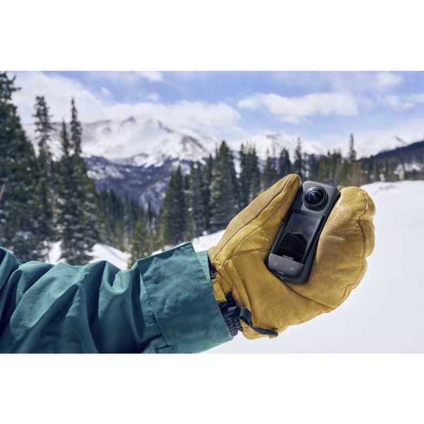 Insta360 X3 360° actionkamera Touch-Screen, WLAN, 5K, vattentät, Tidsförskjutning,, Webcam