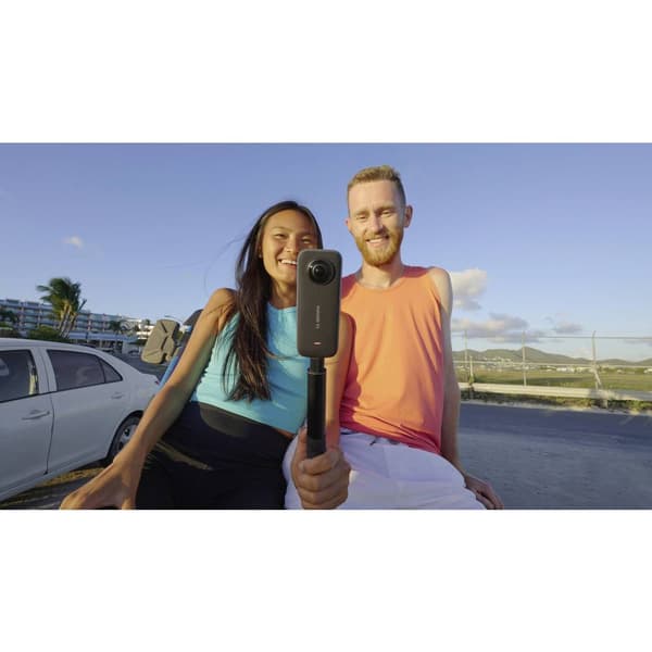 Insta360 X3 360° actionkamera Touch-Screen, WLAN, 5K, vattentät, Tidsförskjutning,, Webcam