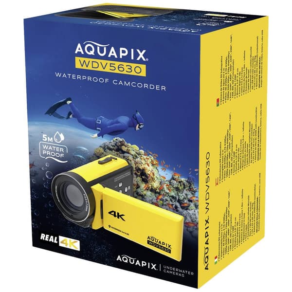 Aquapix WDV5630 Yellow Videokamera 7.6 cm 3 tum 13 Megapixel Gul
