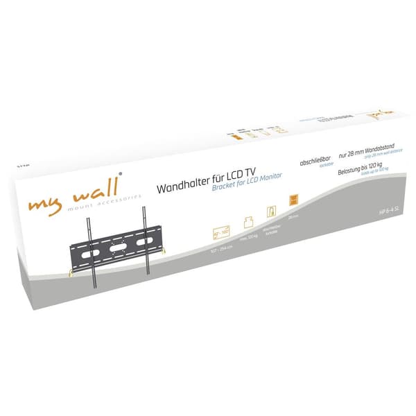My Wall HP6-4SL TV-väggfäste Med stöldskydd, Integrerat vattenpass 106,7 cm (42) - 254,0 cm (100) Fast