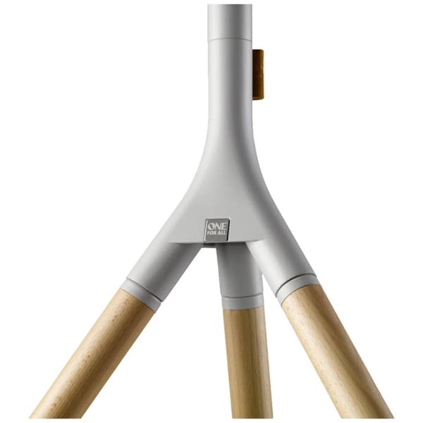 One For All 65 TV Stand Tripod Oak & Silver grey TV-stativ Justerbar i höjd, Vridbar 81,3 cm (32) - 165,1 cm (65) Sv
