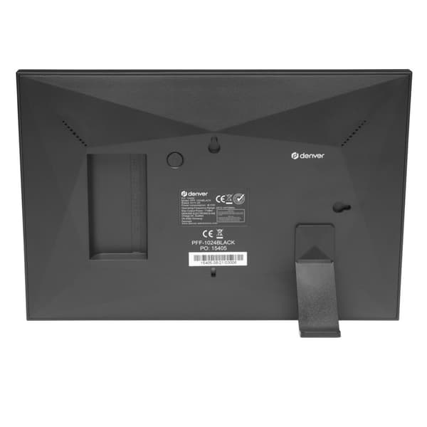 Denver PFF-1024BMK2 digital fotoram Svart 25,6 cm (10,1 tum) Pekskärm Wi-Fi