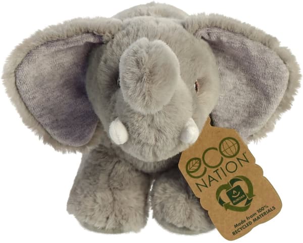 AURORA Eco Nation Plush Elephant, 15 cm