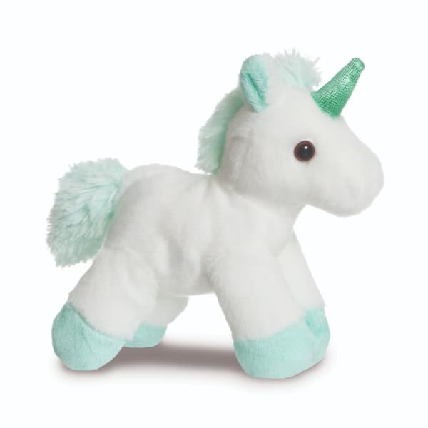 AURORA Fancy Pals Plush Unicorn in a blue bag, 20 cm