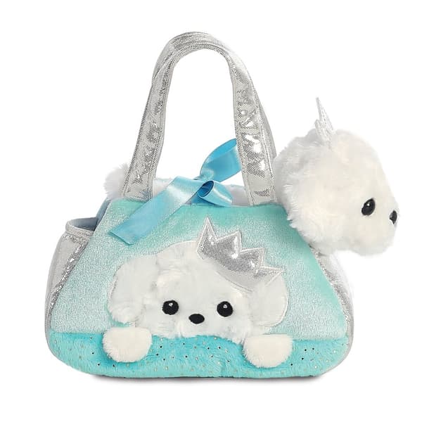 AURORA Fancy Pals Plush Poodle in a blue bag, 20 cm