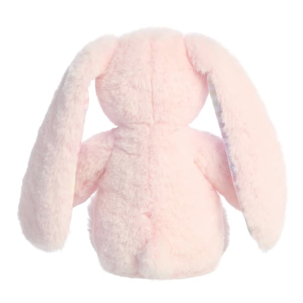 AURORA Rainbow Gingham Bunnies Plush Pink Bunny, 18 cm