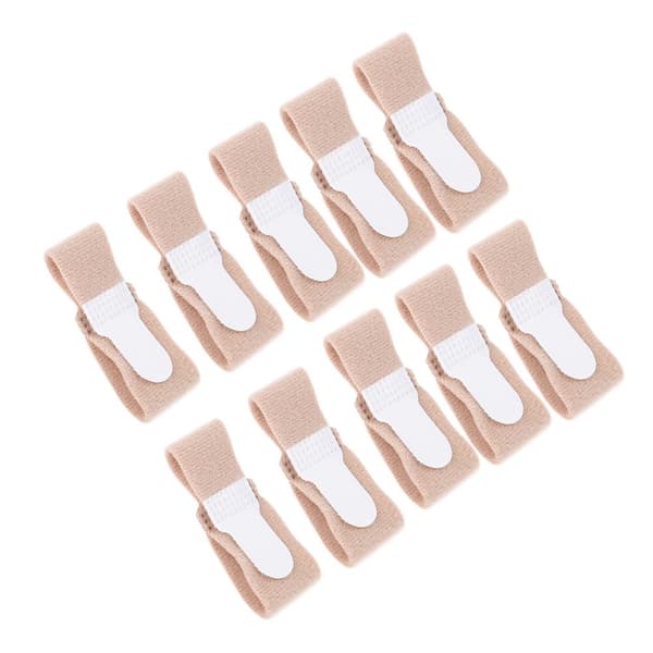10 st Hallux Valgus Corrector Tummen Tår Separator Knivjusterare Ortopediska hängslen