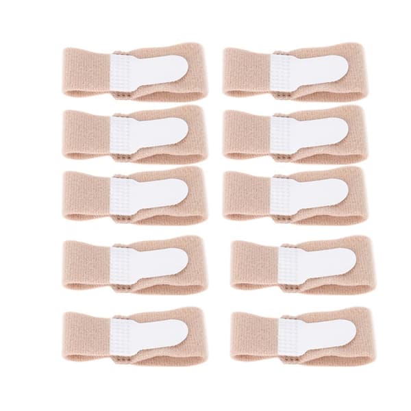 10 st Hallux Valgus Corrector Tummen Tår Separator Knivjusterare Ortopediska hängslen