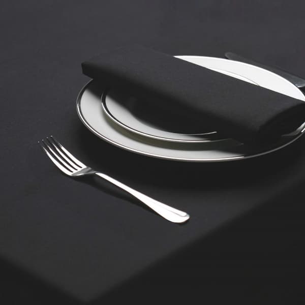 Belledorm Amalfi Rectangular Table Cloth Black 132 x 178cm