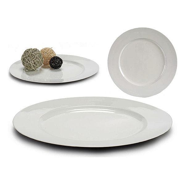 Bordsdekoration Vit Plast (33 x 2 x 33 cm)