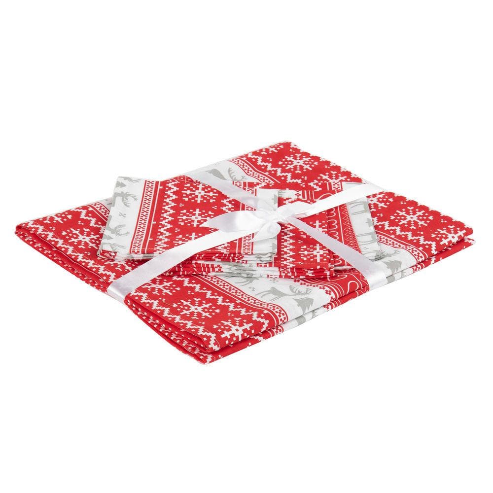 Bordsduk DKD Home Decor Bomull (150 x 0.1 x 150 cm) (30 x 0.1 x 30 cm)
