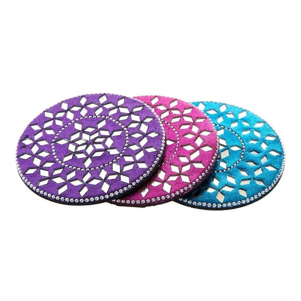 Underlägg DKD Home Decor Aluminium Trä MDF (3 pcs)