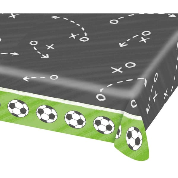 Amscan Kicker Paper Party Table Cover Black/Green 1.7m x 1.1cm