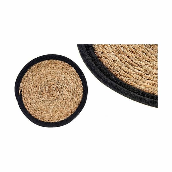 Bordsunderlägg Naturell Svart 30 x 1 x 30 cm (48 antal)