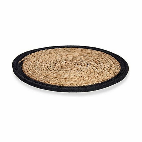 Bordsunderlägg Naturell Svart 30 x 1 x 30 cm (48 antal)