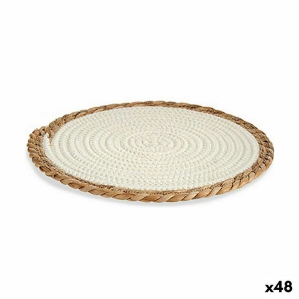 Bordsunderlägg Naturell Vit 30 x 1 x 30 cm (48 antal)