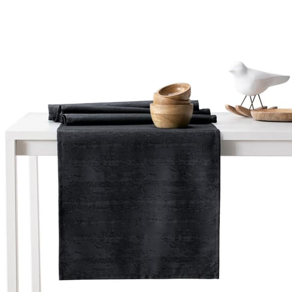 Duk Vesta svart pressad modern 110x110 AmeliaHome 40x140