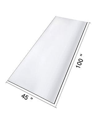 45x100 tum PVC genomskinligt bordsskydd, 1,5mm tjocklek, flamskyddsmedel, värmeisolerande, slitstark, lätt att rengöra, skärbar